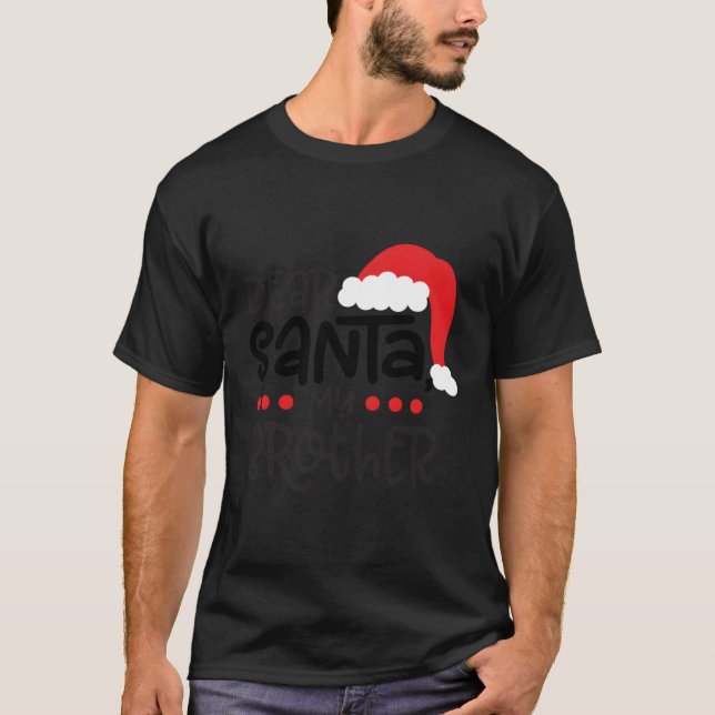 Camiseta Família Natal Caros Papais noeis Que Meu Irmão Fez (Frente)