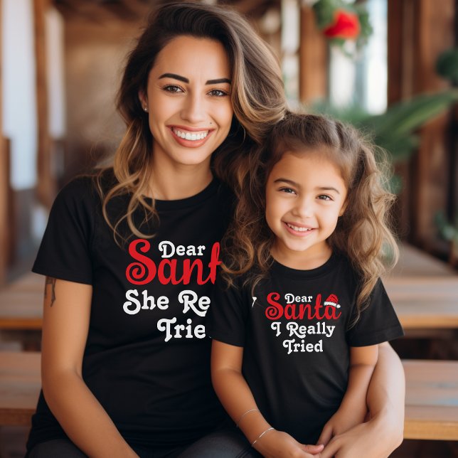 Camiseta Família Natal Personalizada Caros Papais noeis Eng (Criador carregado)