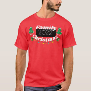 Camiseta Família natalícia 2022 Cute