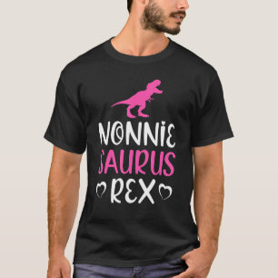 Camiseta Família Nonniesaurus Rex Dinosaur Nonnie Saurus