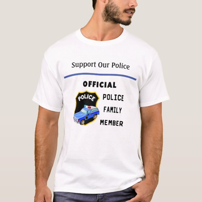 Camiseta Família oficial da polícia  (Frente)
