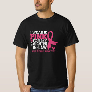 Camiseta Família Orgulhosa Suporta Cancer da mama de cunho