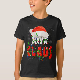 Camiseta Família Pajama de Natal da Mãe Claus Matando o Nat