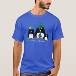 Camiseta Família Penguin engraçada de 3 com o Boy Christmas