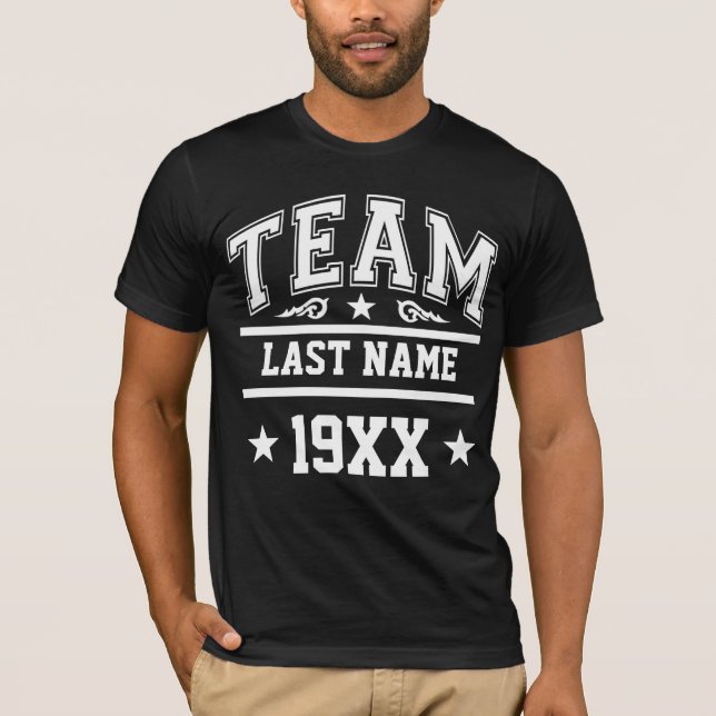 Camiseta Família personalizada da equipe (Frente)