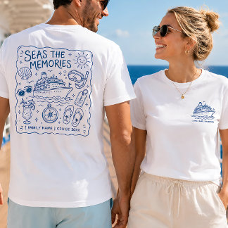 Camiseta Família Personalizada de Cruzeiros em Desenho