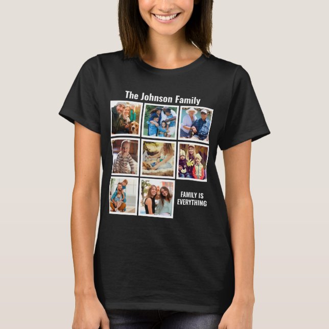 Camiseta Família Personalizada É Tudo Colagem De Fotos (Frente)