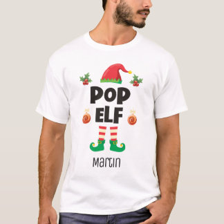 Camiseta família pop elf que combina com o nome da roupa de
