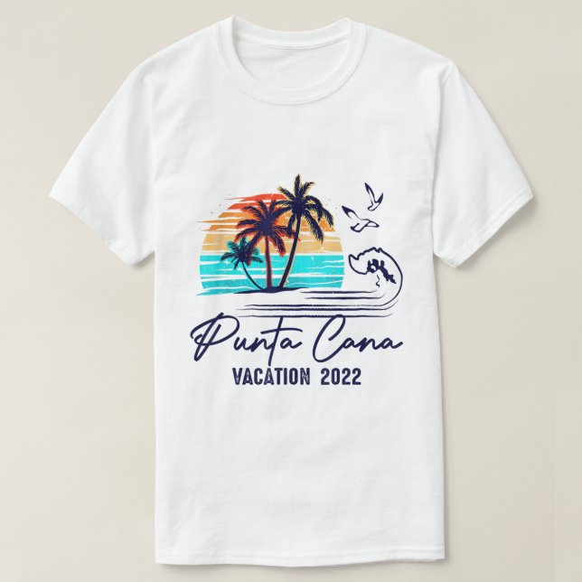 Camiseta Família Punta Cana 2022 Amigos da República Domini (Frente do Design)