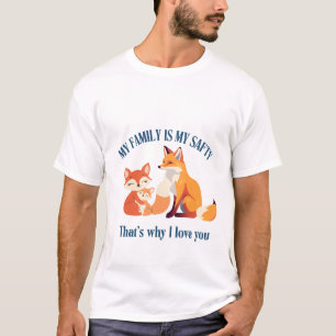 Camiseta Família Quente de Fox Florestal com Víblias Adoráv