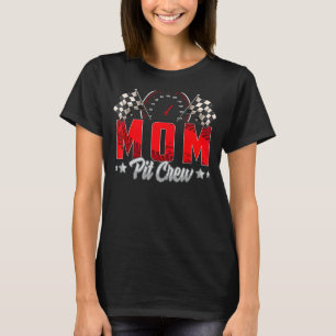 Camiseta Família Race Car Festa de aniversário Corrida Mãe