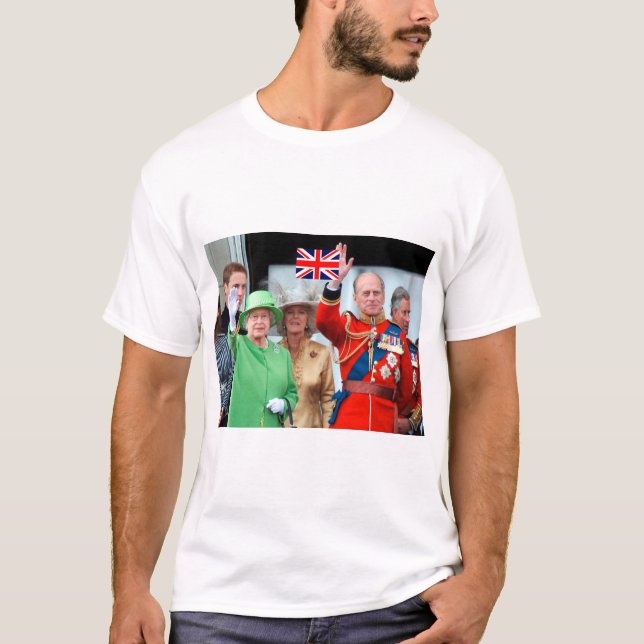 Camiseta Família Real Britânica (Frente)