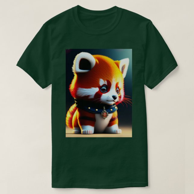 Camiseta Família Real Chibi Red Panda (Frente do Design)