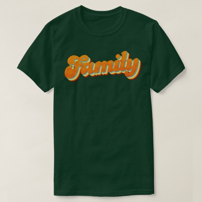 Camiseta Família Retro (Frente do Design)