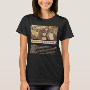 Camiseta Família RPG - Esposa de Classe com STATS - estilo