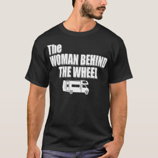 Camiseta Família RV Road Trip Esquadrão A Mulher Atrás Do W