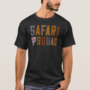 Camiseta Família Safari Squad African Savanna Zookeeper Vac
