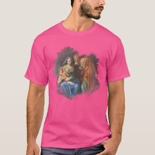 Camiseta Família Sagrada Virgem Tee Mary Joseph Jesus Catho