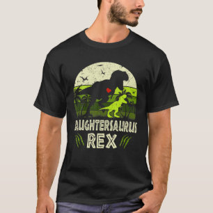 Camiseta Família Saughtersaurus Rex Dinosaur Daughter