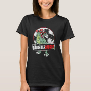 Camiseta Família Saughtersaurus Rex Dinosaur Daughter