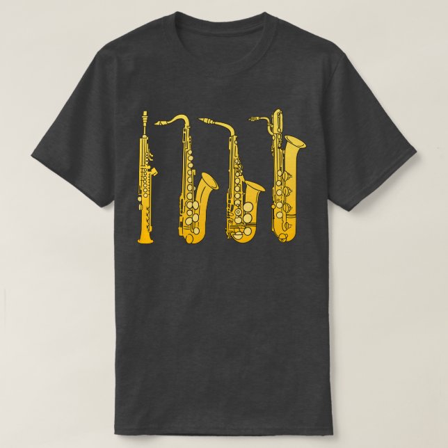 CAMISETA FAMÍLIA SAXOPHONE (Frente do Design)