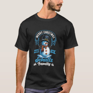 Camiseta Família Schultz Figurino de Natal Figurino Snowman