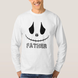 Camiseta Família Simples Feliz Halloween Boo Padre Pumpkin