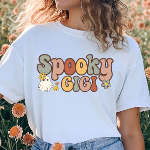 Camiseta Família Spooky Gigi Retro Halloween Matching