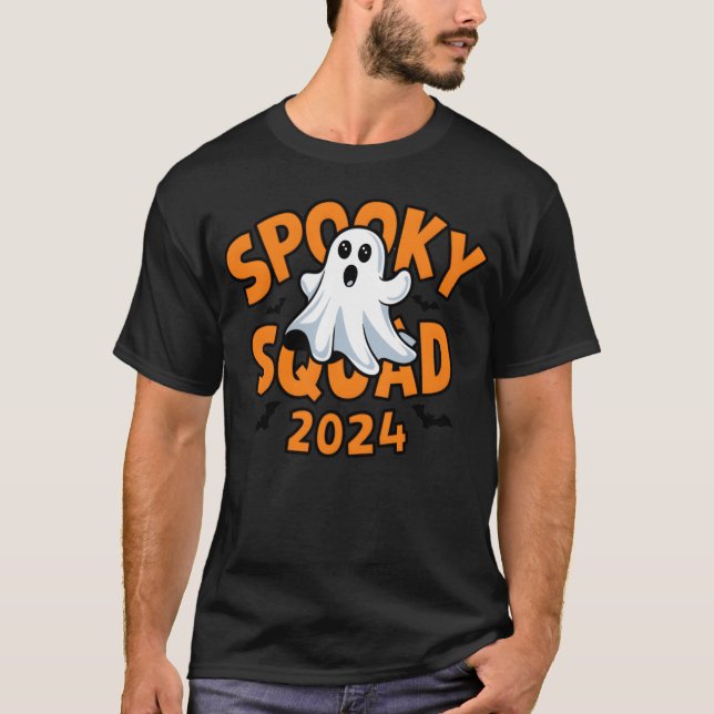 Camiseta família spooky squad halloween 2024 (Frente)