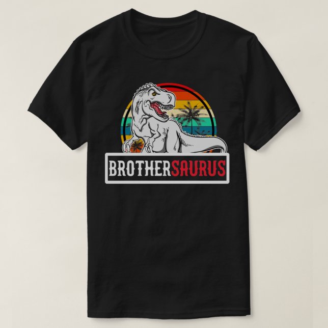 Camiseta Família Surus Irmanos T Rex Dinossaur (Frente do Design)