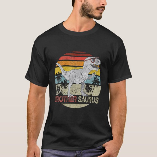 Camiseta Família Surus Irmanos T Rex Dinossaur (Frente)