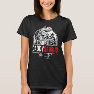 Camiseta Família Surus Pai Daddysaurus Rex Dinosaur