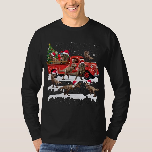 Camiseta Família Taylor Festa de Natal Feia Doce Red Truck (Frente)