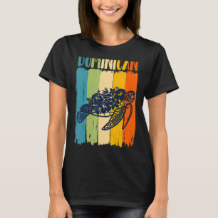 Camiseta Família Tema Dominicano Tartaruga do Mar Retroativ