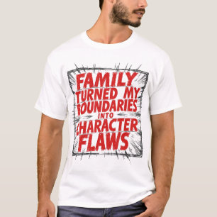 Camiseta Família Transformou Meus Limites Em Defeitos de Ca