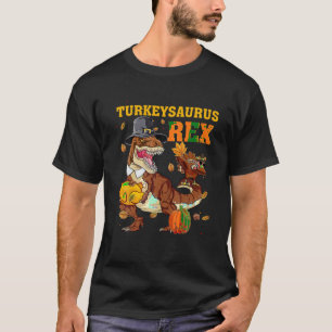 Camiseta Família Turquia Saurus Rex Funny Dinossaur T Rex T