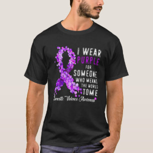Camiseta Família Veste Roxo Por Alguém Violência Doméstica