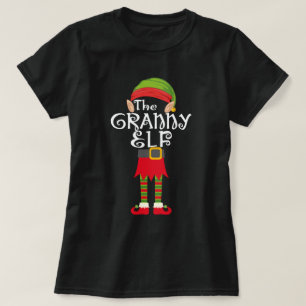 Camiseta família vovó elf que corresponde ao natal