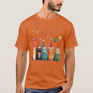 Camiseta Família Whimsic Christmas Cats