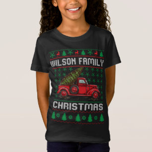 Camiseta Família Wilson Fez o Natal do Sweater Red Truck