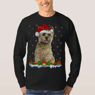 Camiseta Família Xmas Correspondente a Santa Hat Cairn Terr