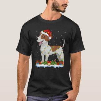 Camiseta Família Xmas Correspondente Papais noeis Jack Russ
