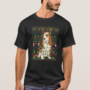Camiseta Família Xmas Matando Reindeer Ugly Cocker Spaniel