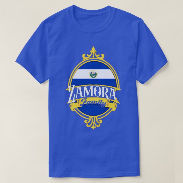 Camiseta Família Zamora El Salvador (Frente do Design)