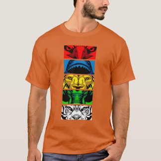 Camiseta família Zyuoh Animals