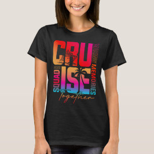 Camiseta Familiar Cruise 2025 Férias Trip Correspondência C