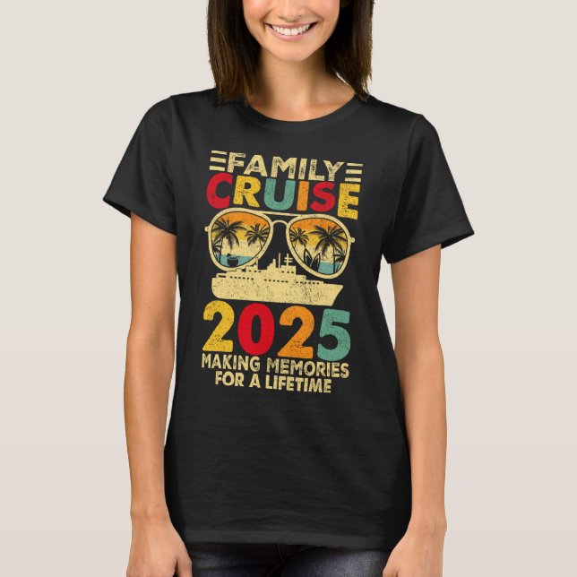 Camiseta Familiar Cruise 2025 Matching Family Tee Summer Va (Frente)