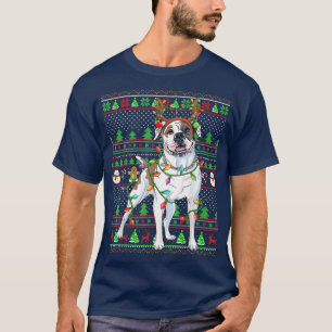 Camiseta Familiar de Reindeer Ugly American Bulldog Chr