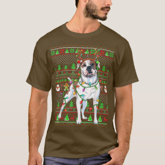 Camiseta Familiar de Reindeer Ugly American Bulldog Chr