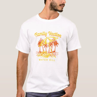 Camiseta Familiar Férias Watch Hill Keepsasaem Rhode Island